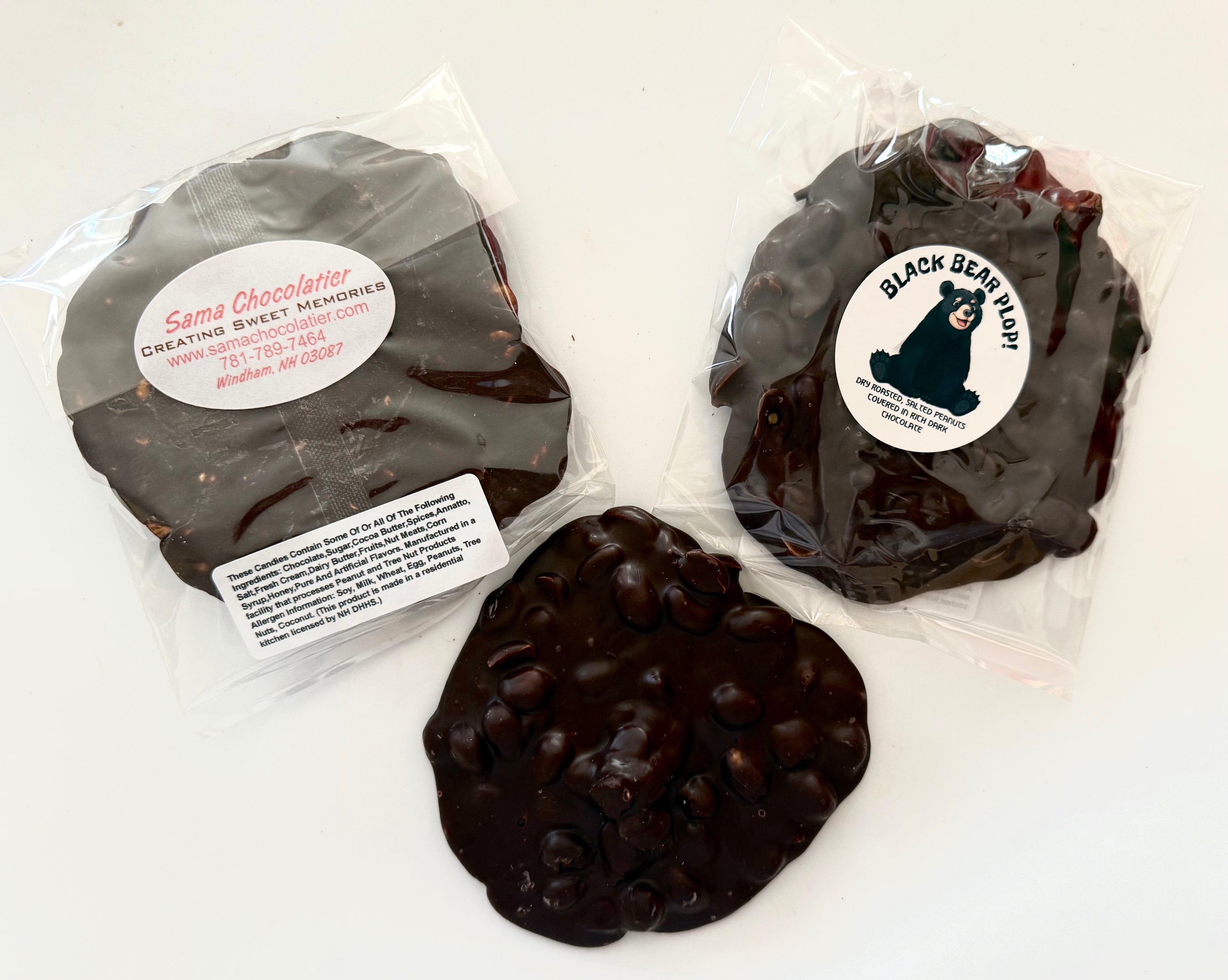 Dark Chocolate & Peanut  Bear Plop