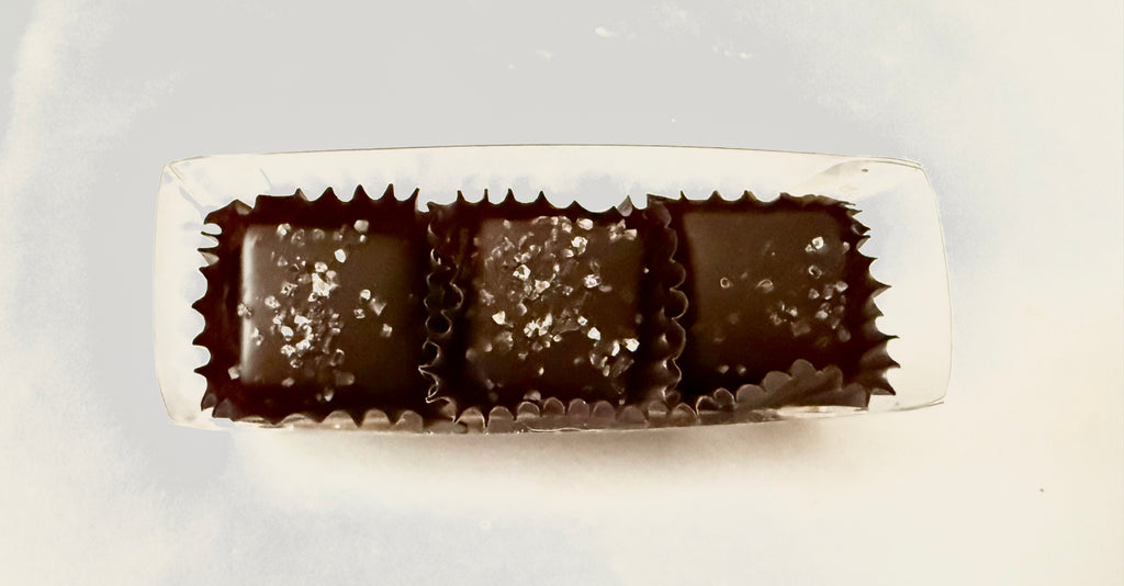 Salted Caramel 3-Pack in Clear Box with Gold Loop Tie