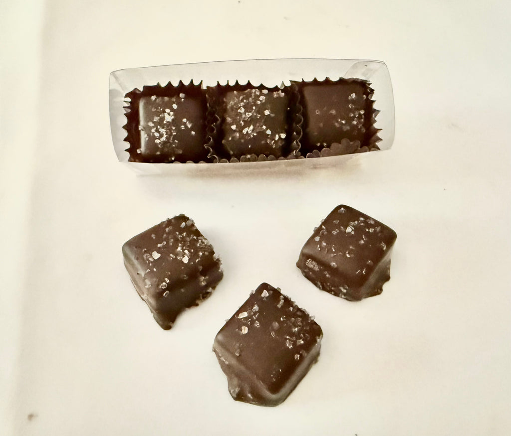 Salted Caramel 3-Pack in Clear Box with Gold Loop Tie